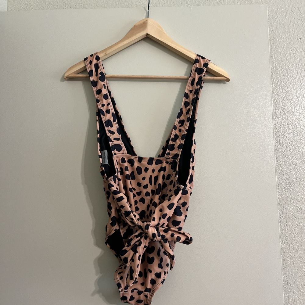 Leopard Print One-Piece Swimsuit